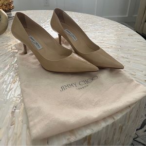 Jimmy Choo London - patent, nude, 2 inch heels